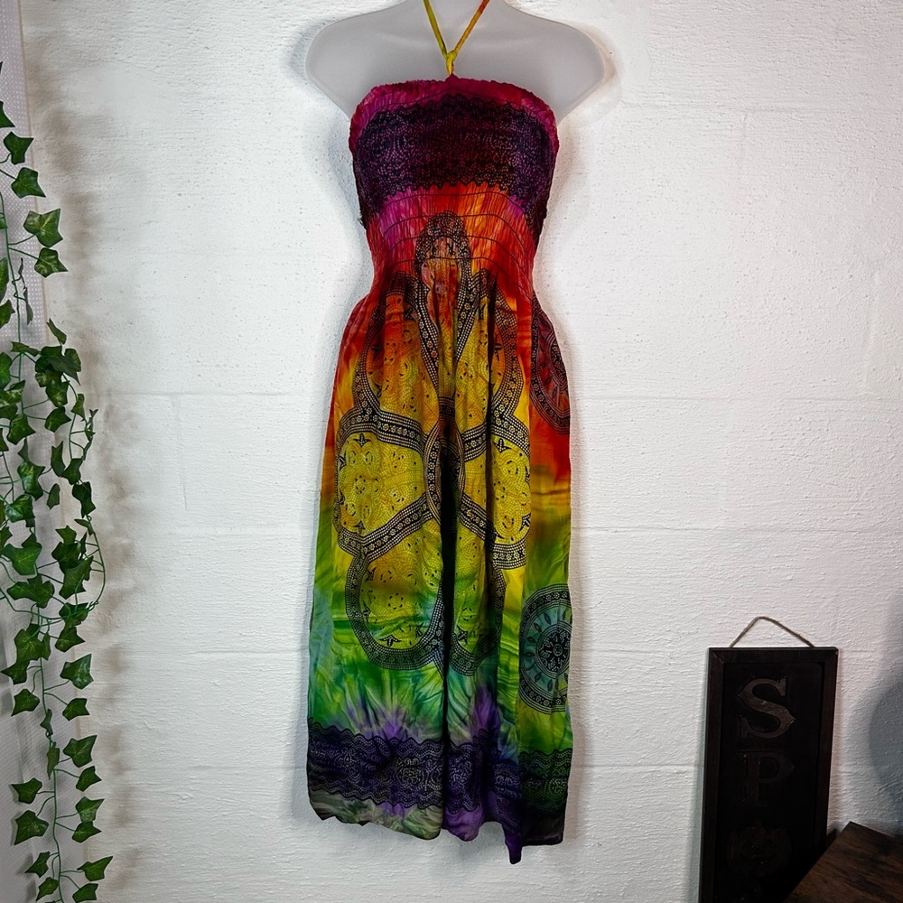 Rainbow summer dress